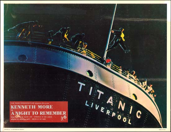 Night To Remember, A UK Lobby Card
